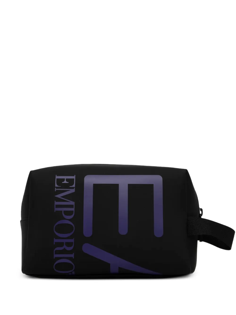 Ea7 Emporio Armani Kulturbeutel mit Oversized-Logo - Schwarz
