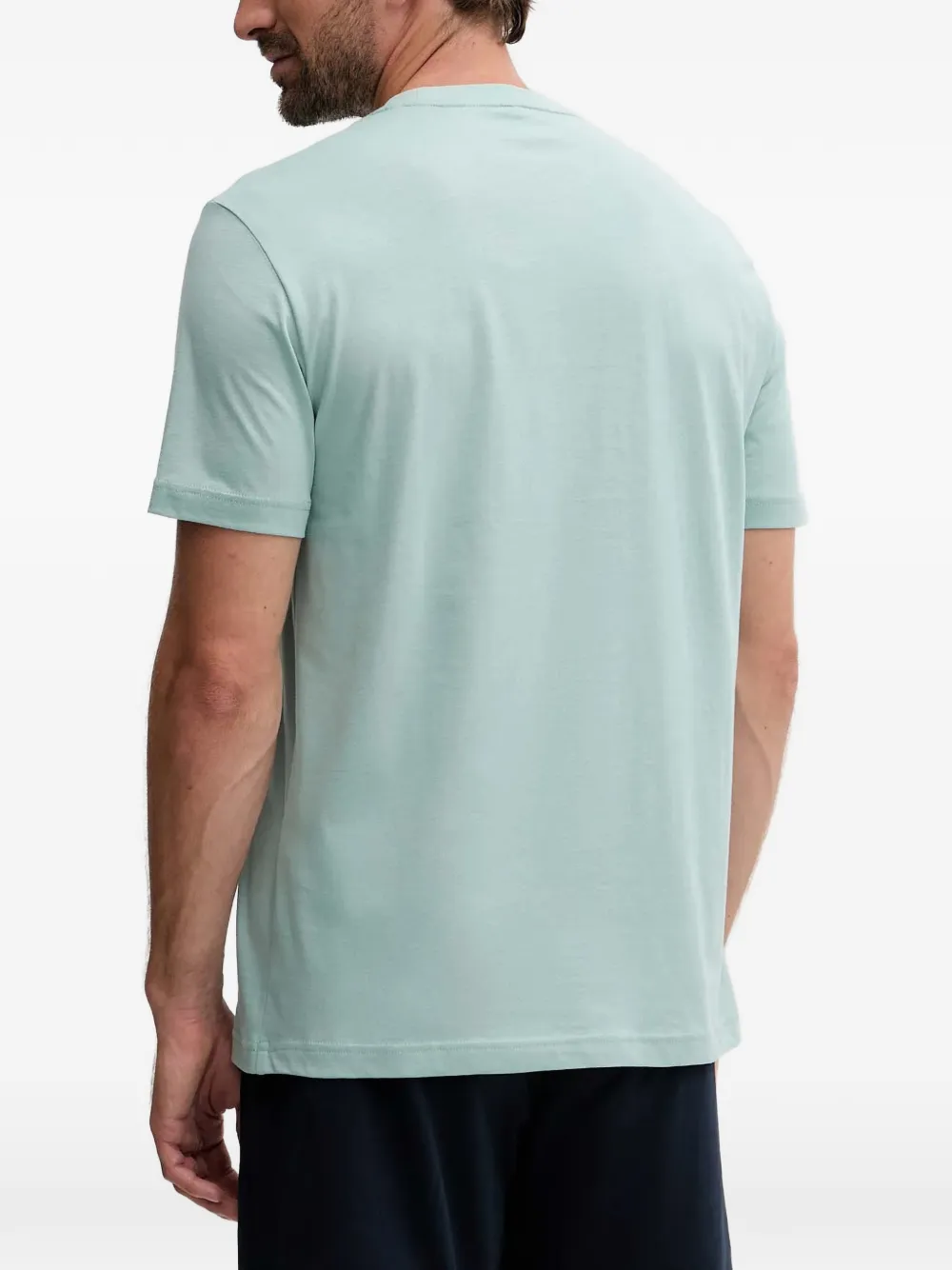 Ea7 Emporio Armani T-shirt met geborduurd logo Groen