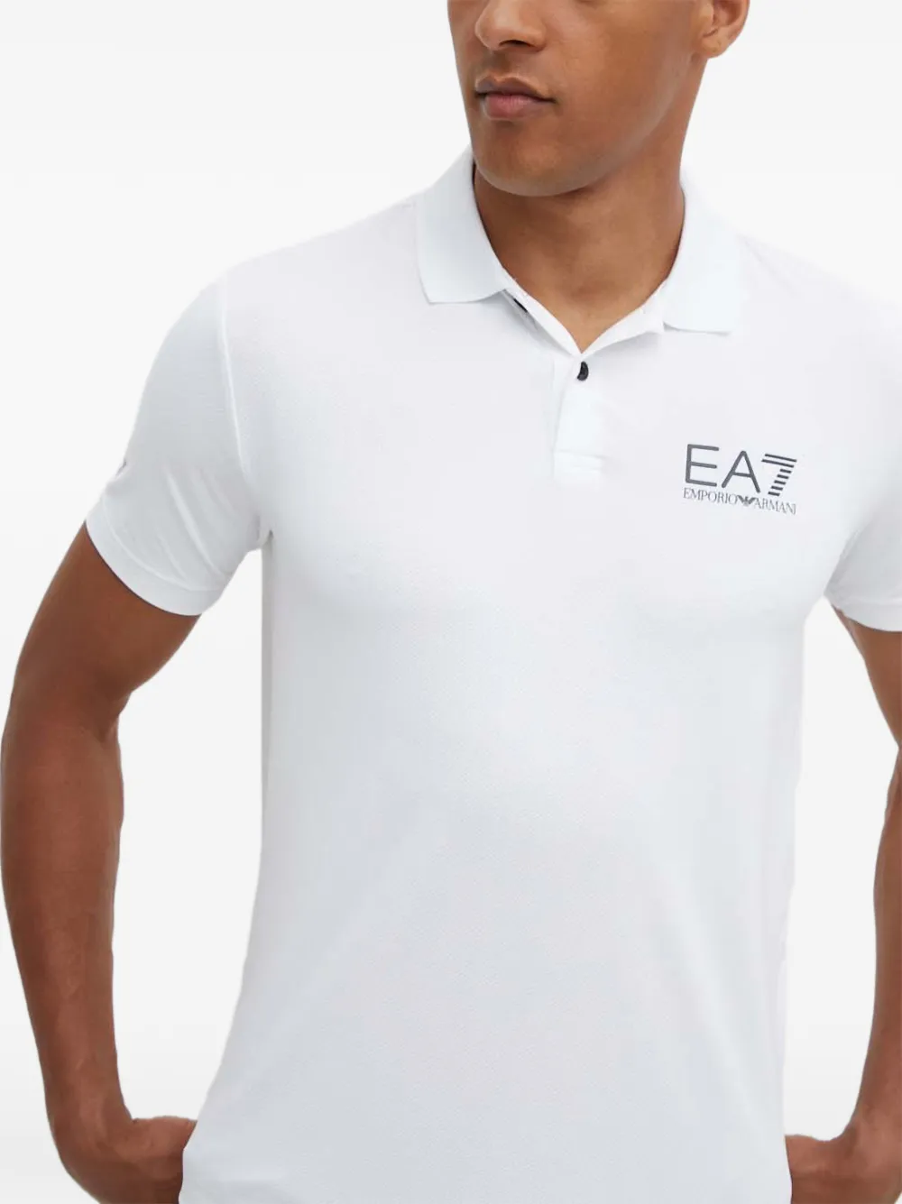 Ea7 Emporio Armani Poloshirt met logoprint Wit