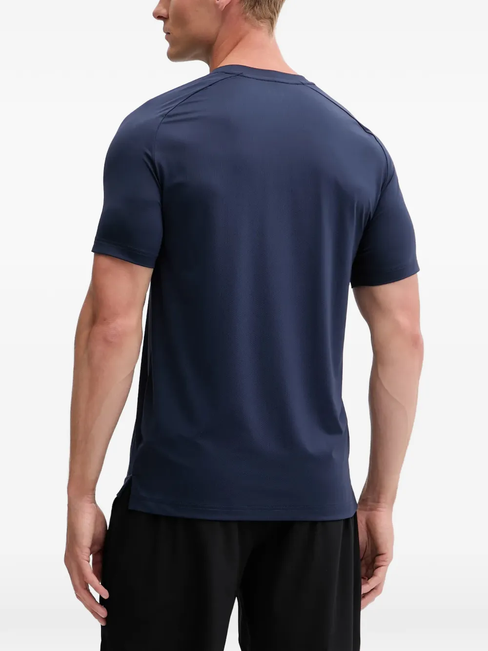Ea7 Emporio Armani T-shirt met logoprint Blauw