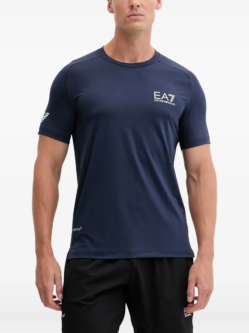 Ea7 Emporio Armani T-shirt con stampa - Blu