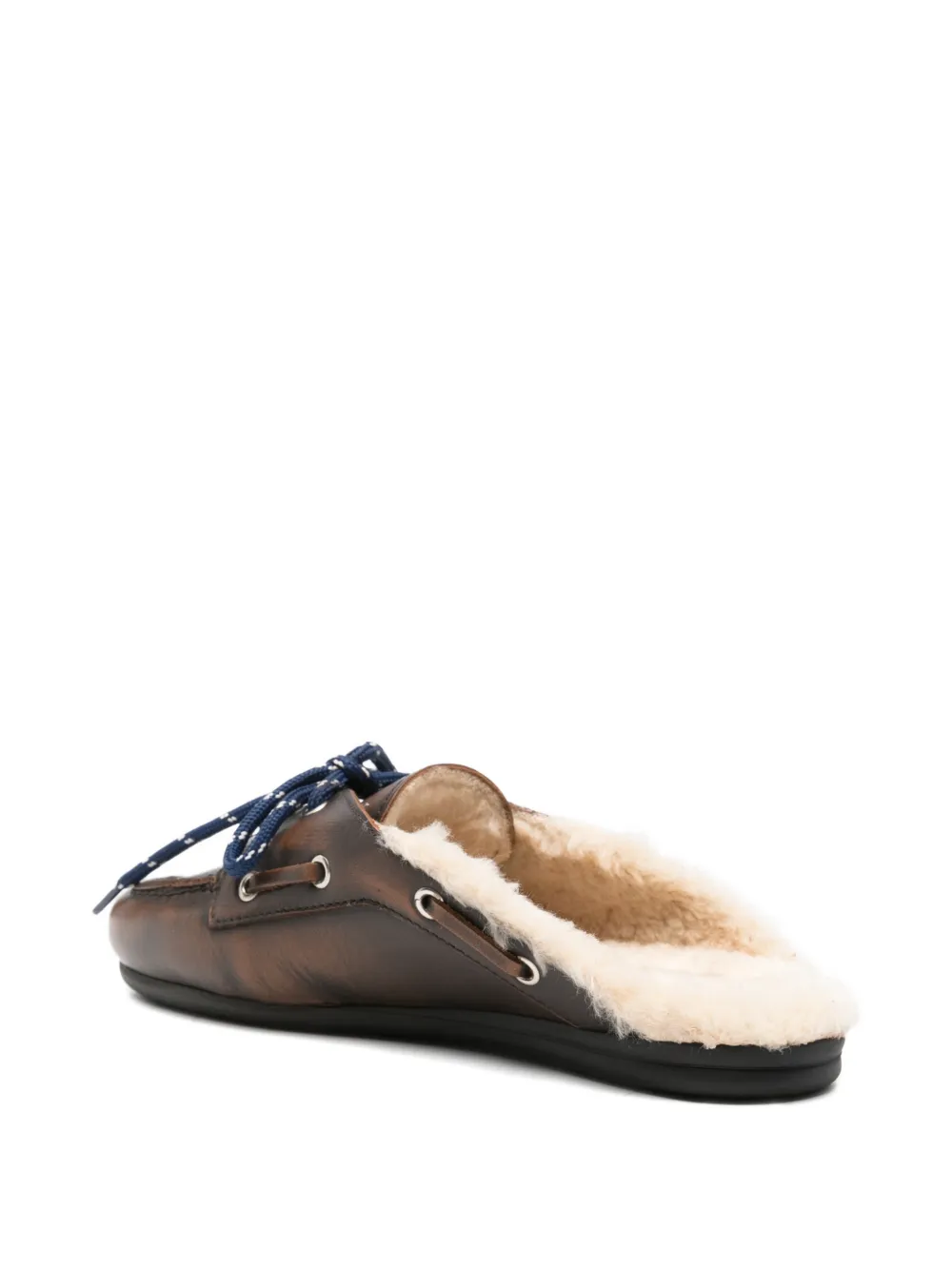  Posa Lace-up Mules - Brown 