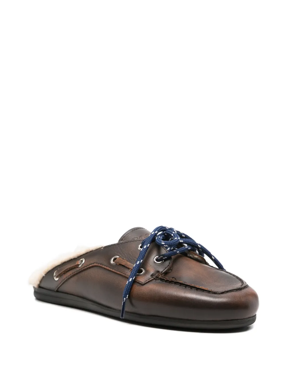  Posa Lace-up Mules - Brown 
