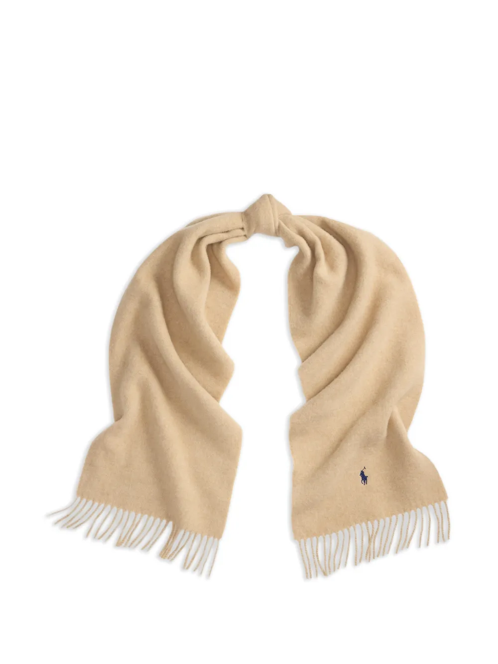 Polo Ralph Lauren Sjaal met franje afwerking Beige