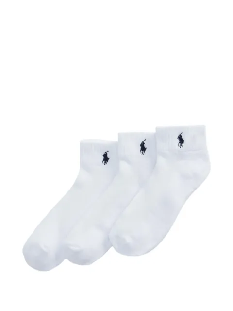 Polo Ralph Lauren calcetines de canalé con logo bordado