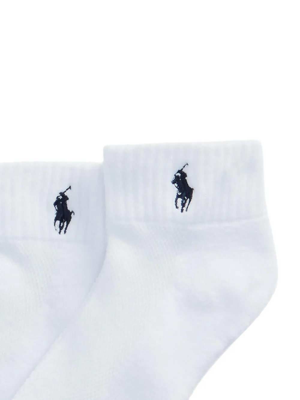 Polo Ralph Lauren Geribbelde sokken met geborduurd logo Wit