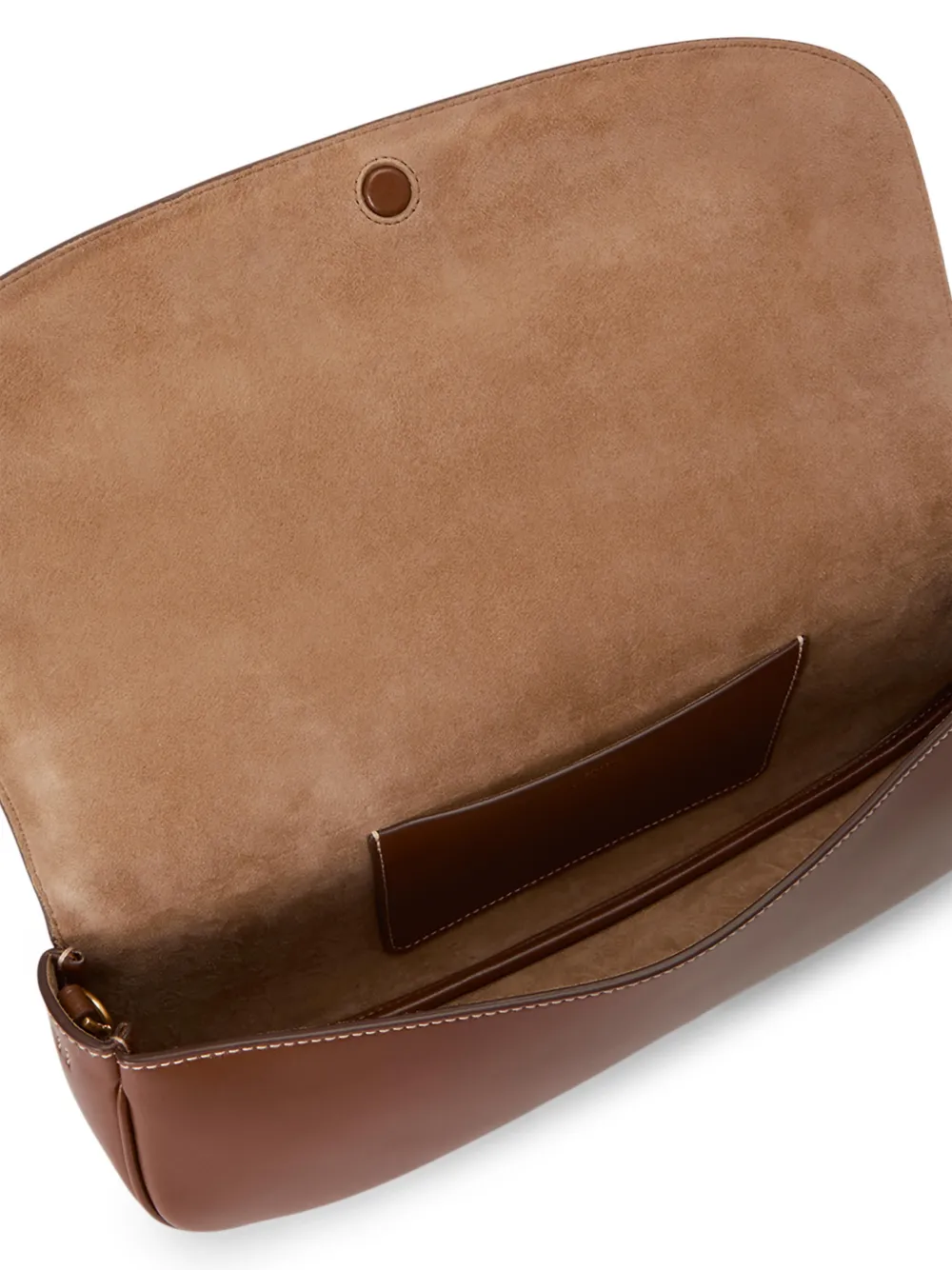 Polo Ralph Lauren Bellport medium clutch met lange omslag Bruin