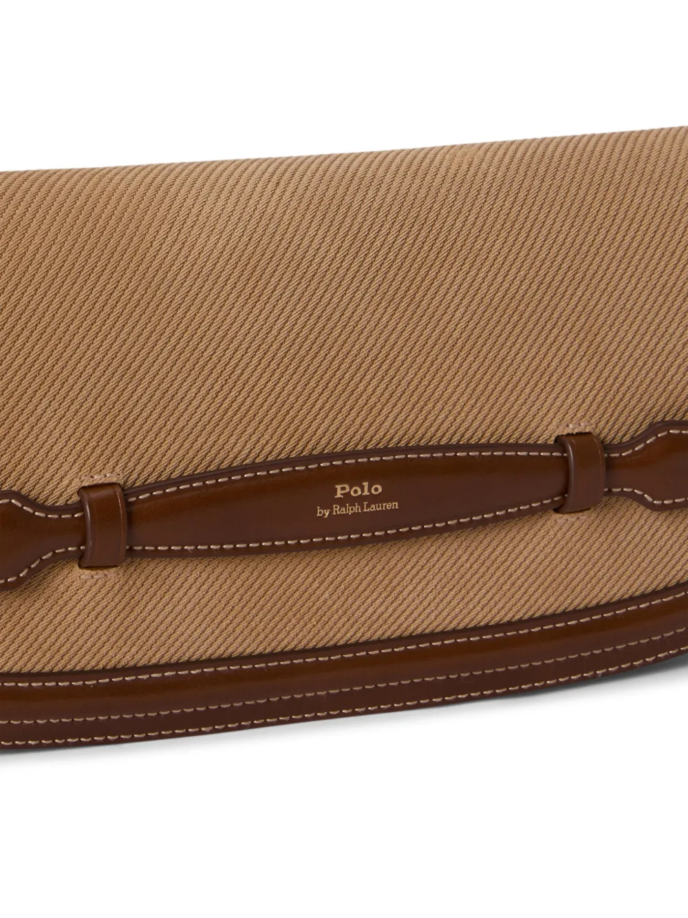 Polo Ralph Lauren Bellport medium clutch met lange omslag Bruin