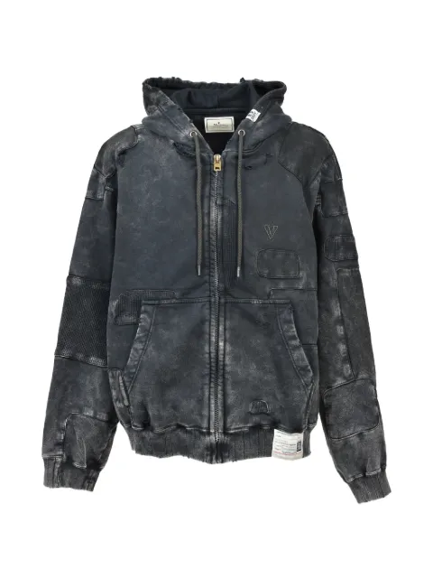 Maison MIHARA YASUHIRO 후드 패치워크 스웨트셔츠