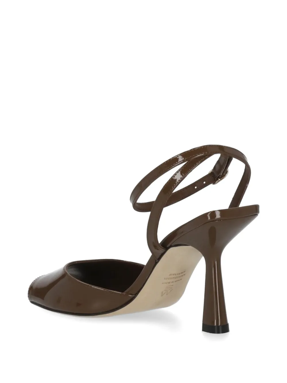 Stuart Weitzman Val pumps met enkelbandje en hak Bruin