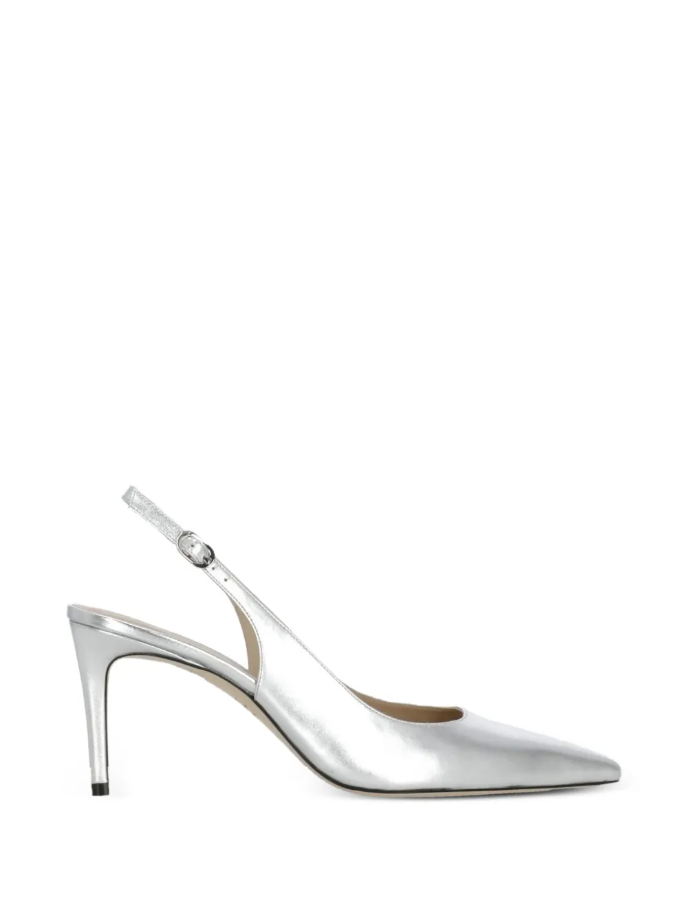 Stuart Weitzman Stuart Power 75 pointed slingback pumps Zilver