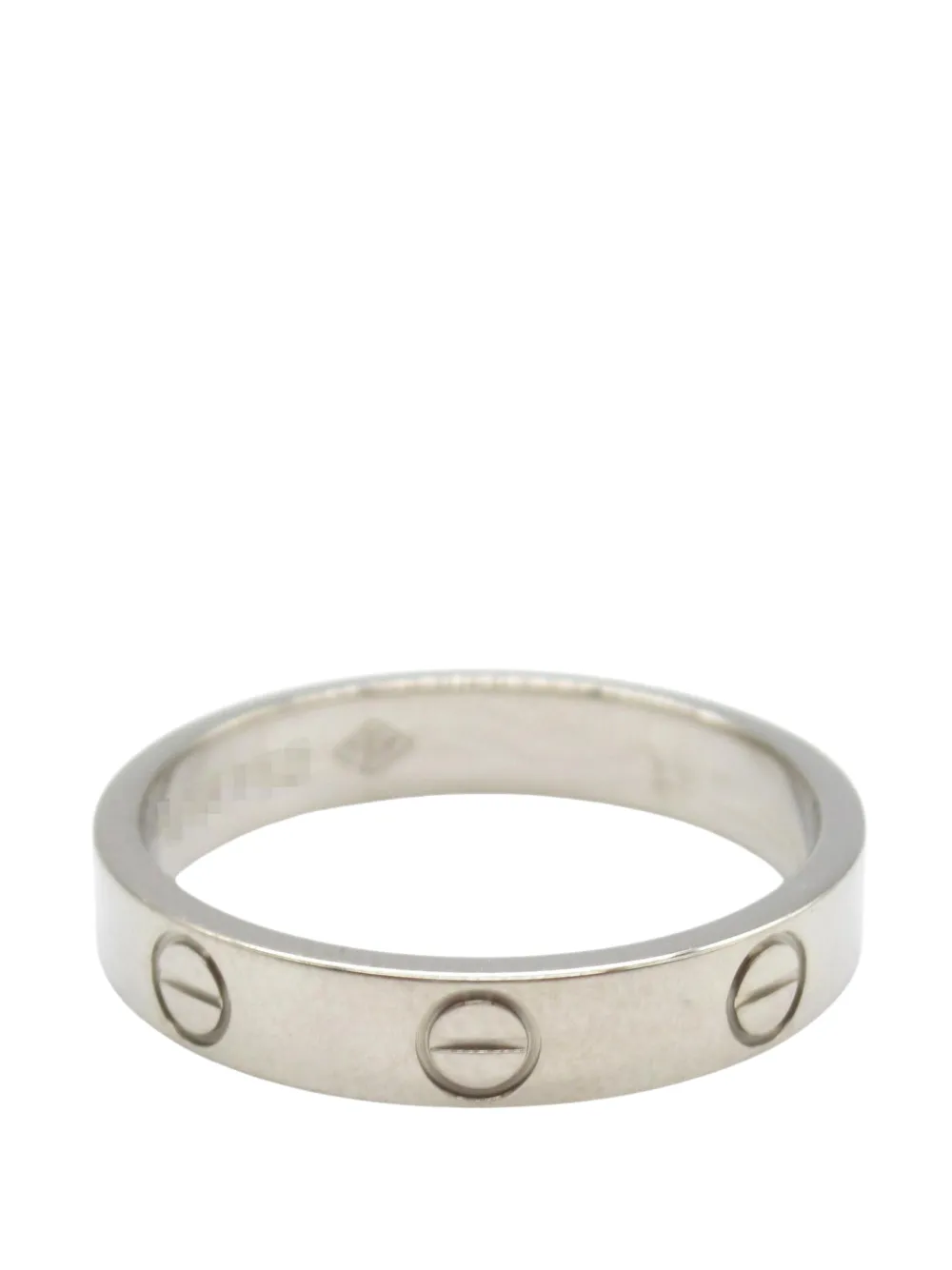 Cartier 2006 18K White Gold Small Love ring - Argento