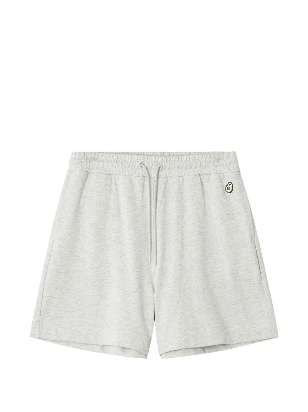 CHOCOOLATE drawstring-waist emblem-detail shorts - Grigio