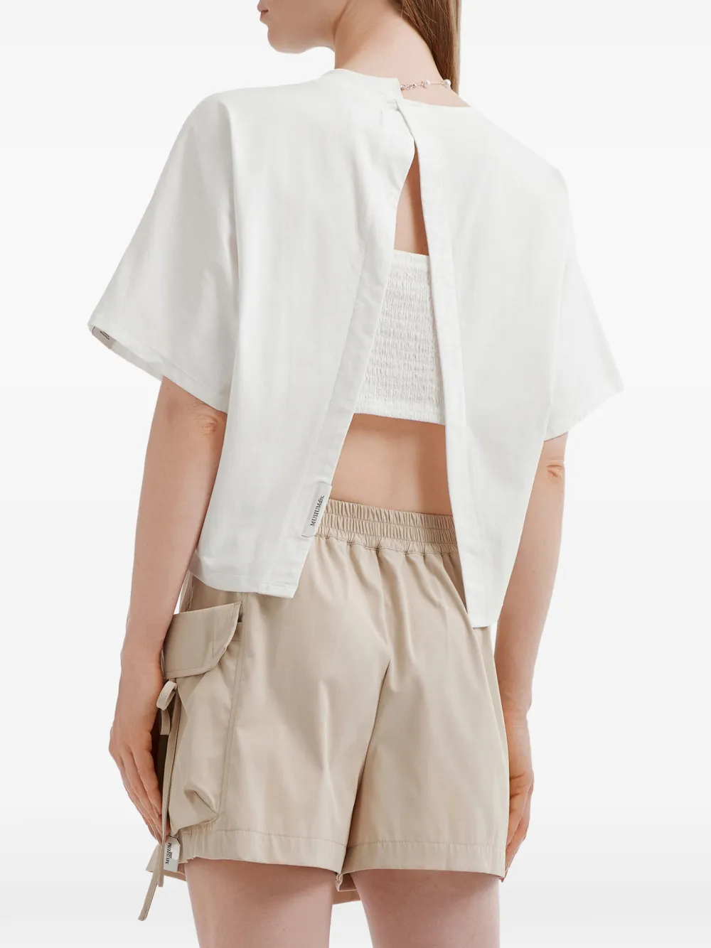  Musium Div. Appliqué Boxy T-shirt - White 