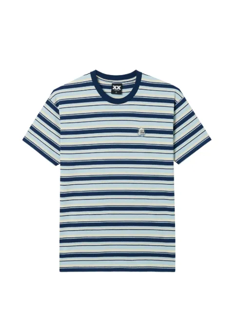 FINGERCROXX Gestreept T-shirt met geborduurd detail