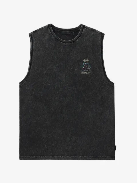 FIVE CM graphic tank top