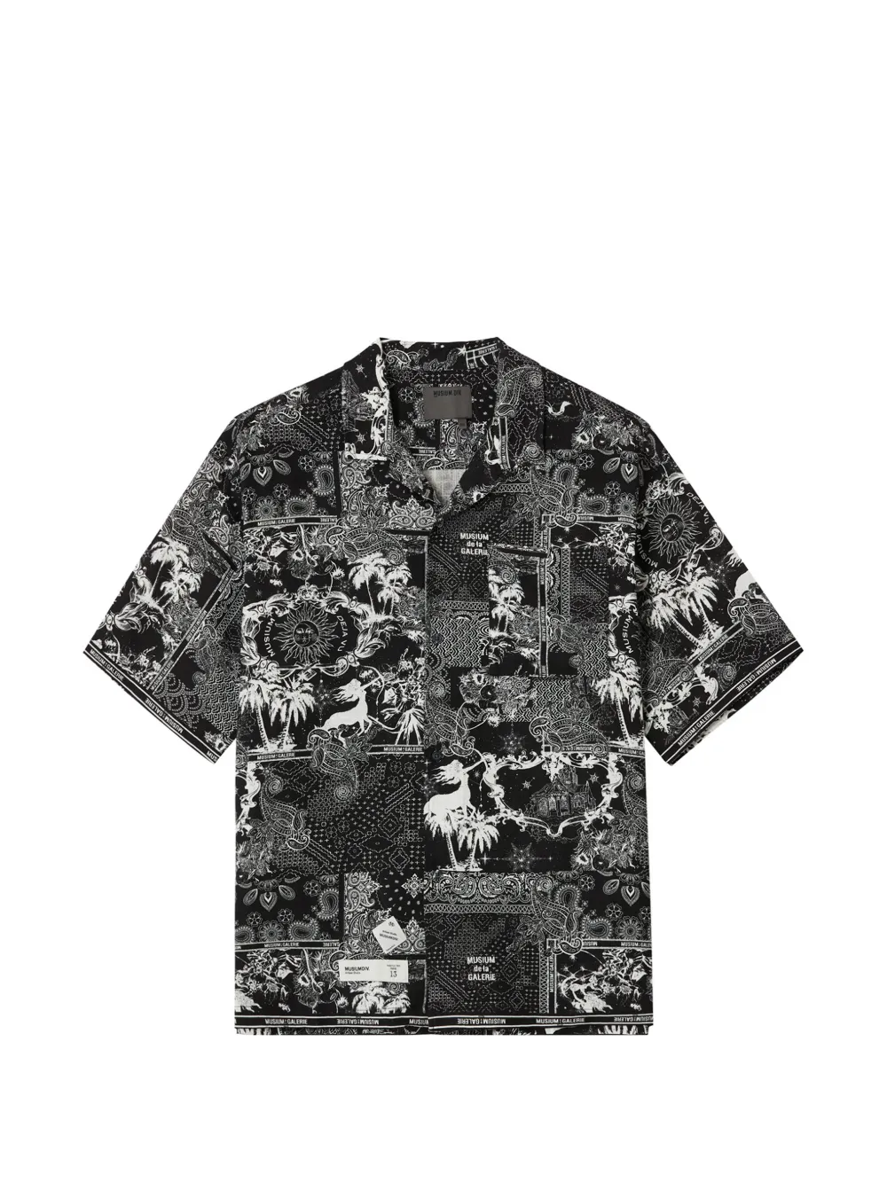 Musium Div. short-sleeve graphic-print shirt - Schwarz