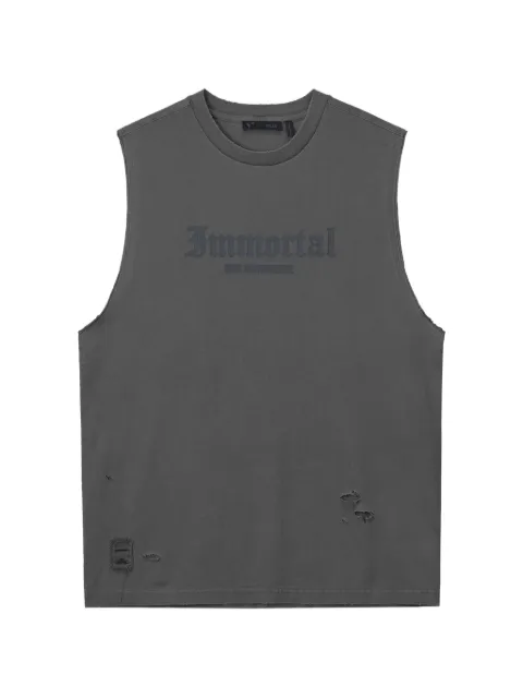 FIVE CM tanktop med slitageeffekt