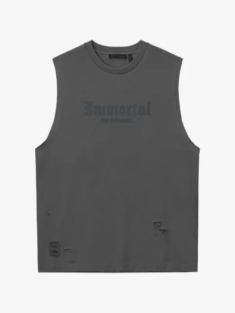 FIVE CM distressed tank top