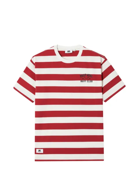 CHOCOOLATE striped crew-neck T-shirt