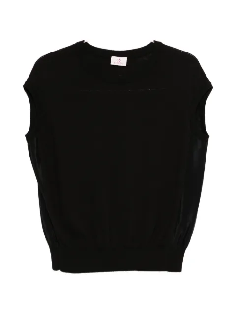 DEHA crew-neck panelled vest
