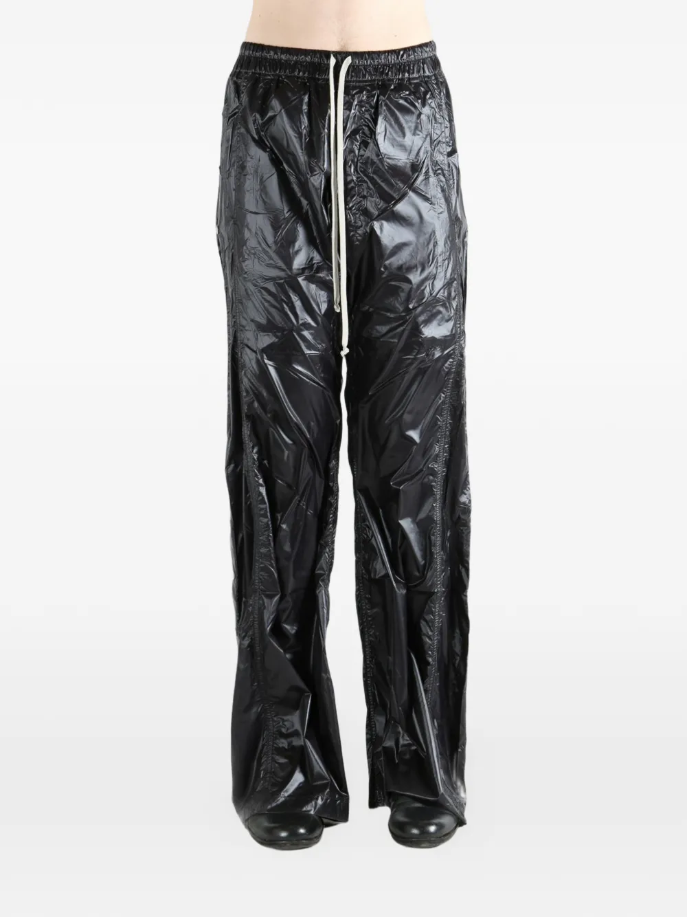 Rick Owens DRKSHDW Broek met trekkoord en zijknoop Zwart