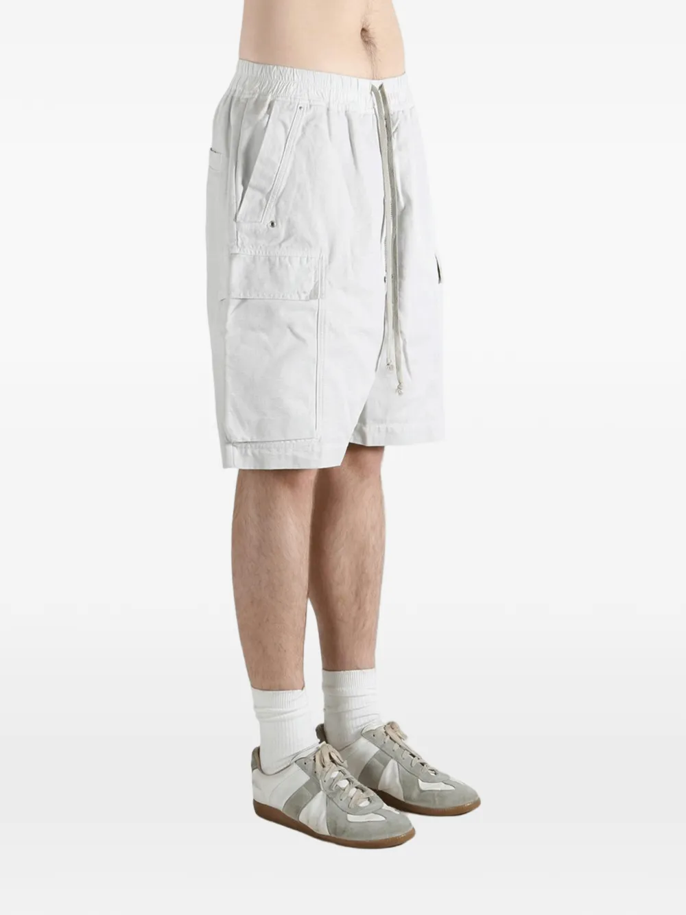 Rick Owens DRKSHDW Cargo shorts met rits Wit