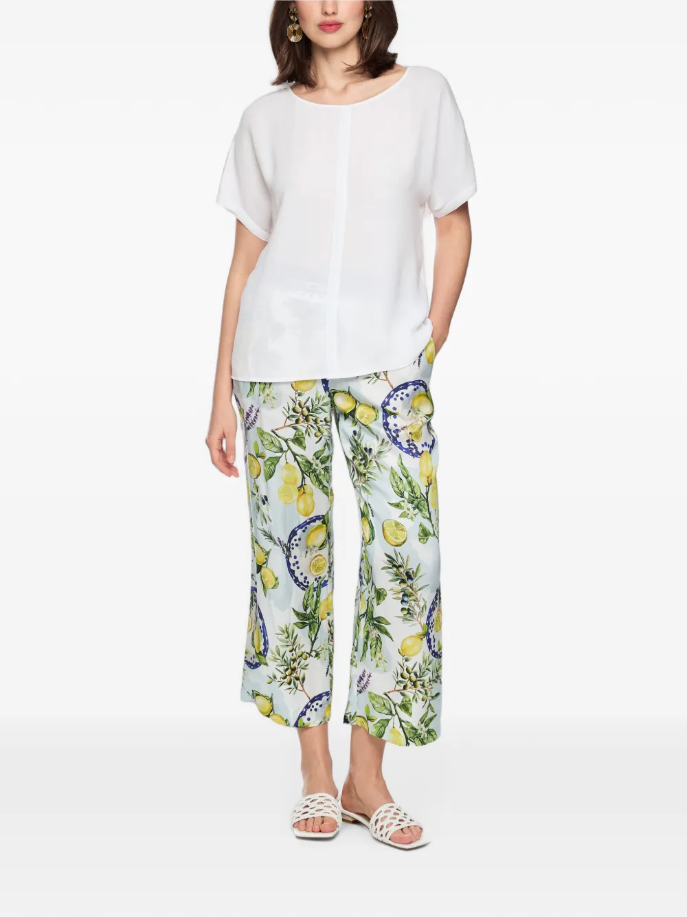 MARCCAIN Blouse met korte mouwen Wit