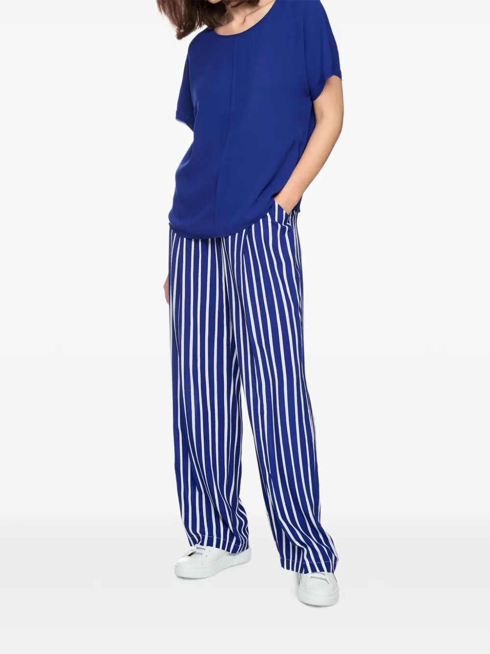 MARCCAIN Mouwloze blouse Blauw
