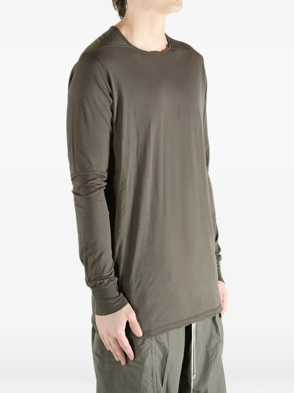 Rick Owens DRKSHDW T-shirt met lange mouwen Groen