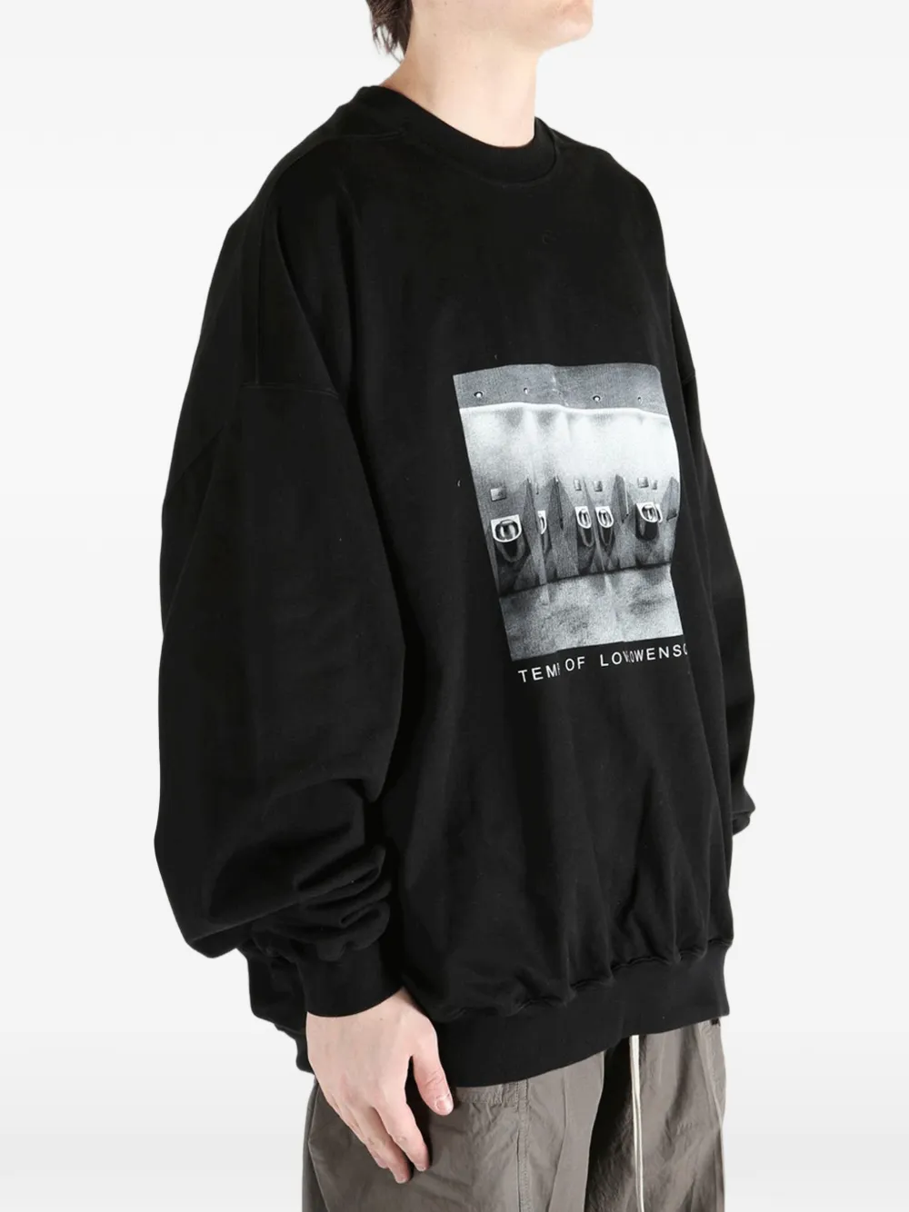 Rick Owens DRKSHDW T-shirt met ronde hals Zwart