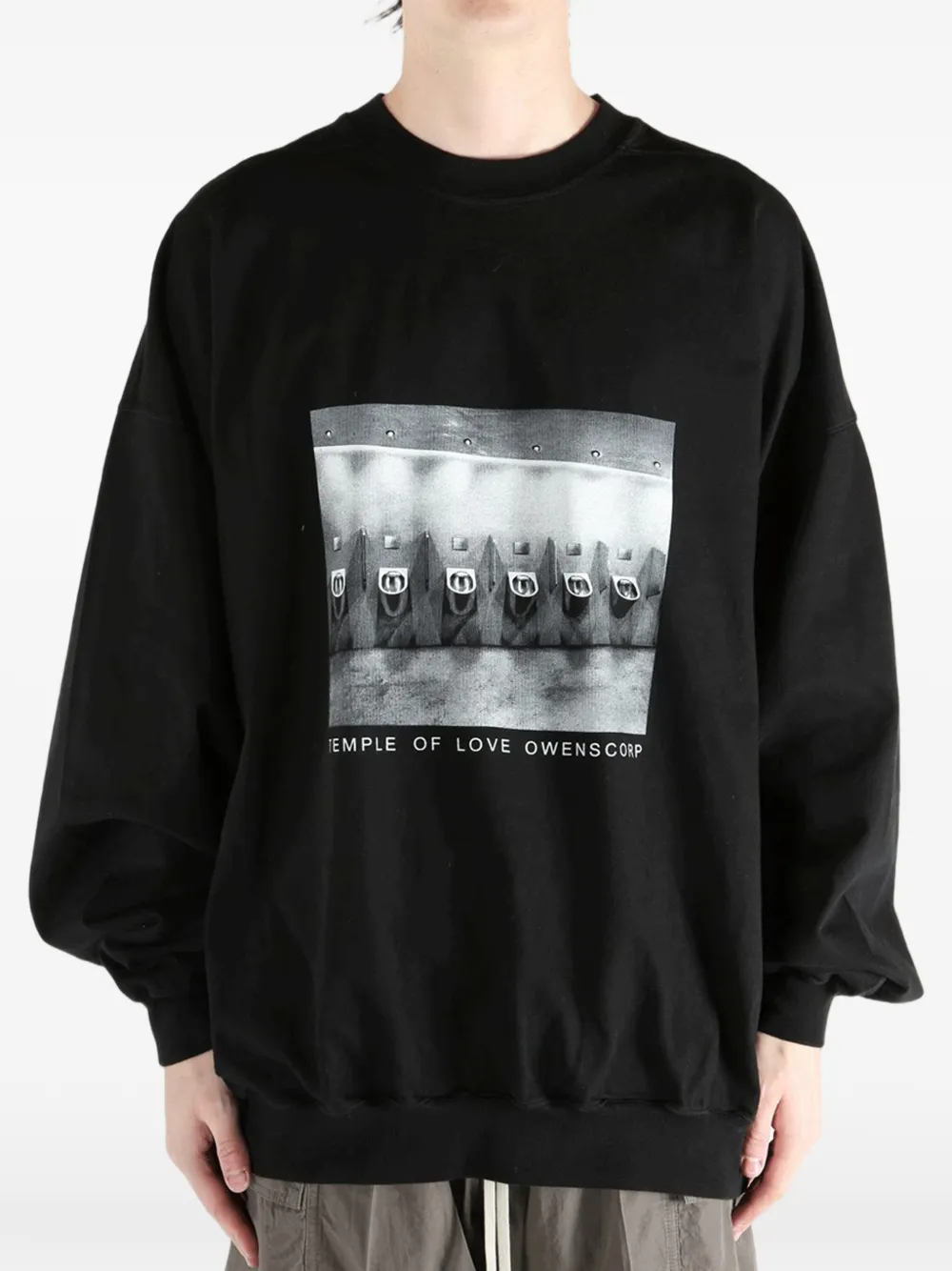 Rick Owens DRKSHDW T-shirt met ronde hals Zwart