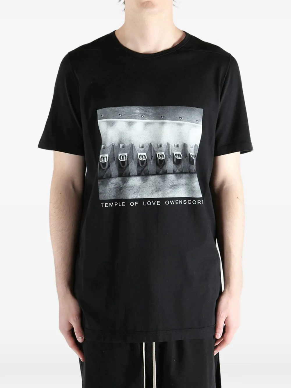 Rick Owens DRKSHDW T-shirt met grafische print Zwart