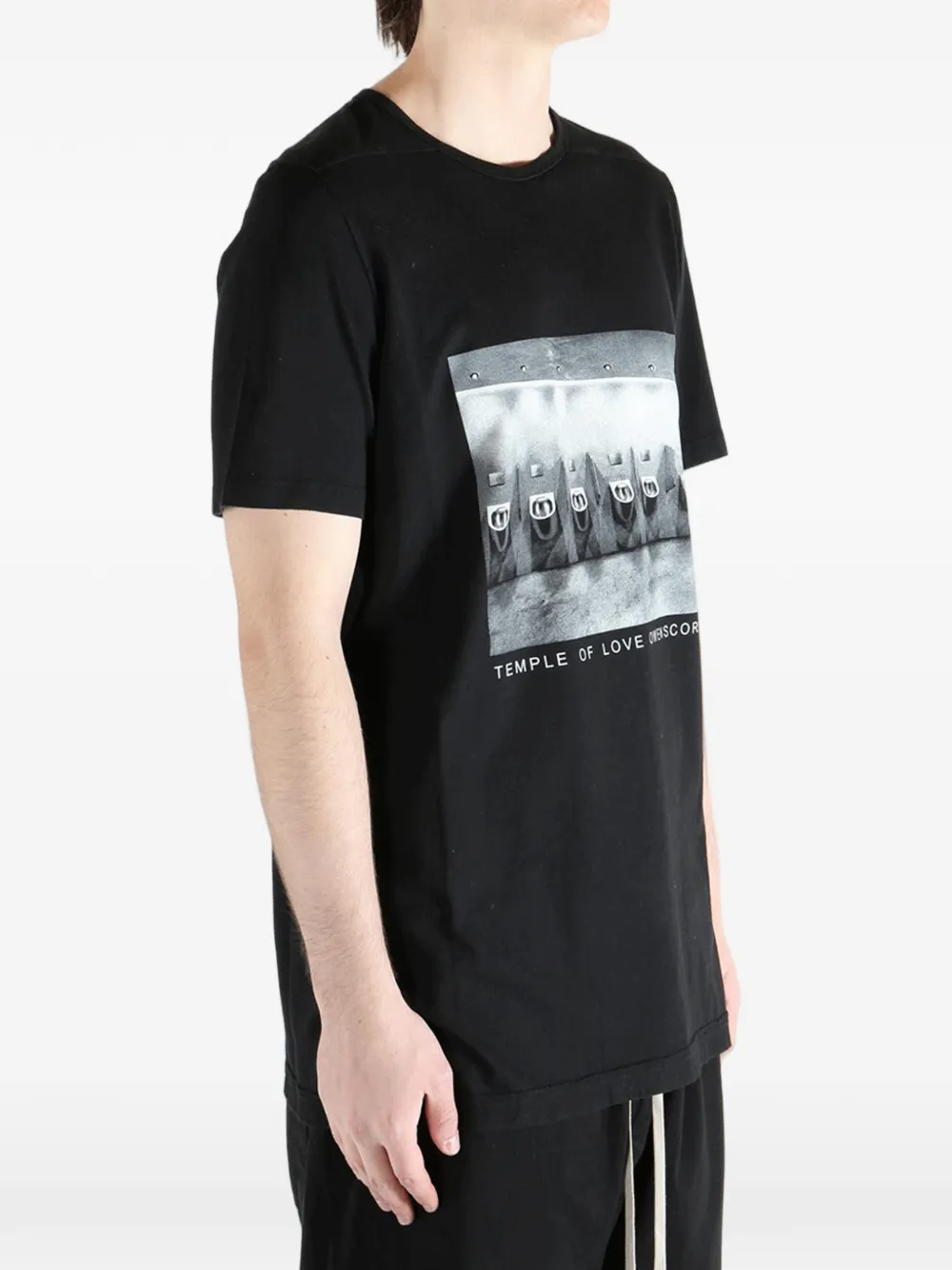 Rick Owens DRKSHDW T-shirt met grafische print Zwart