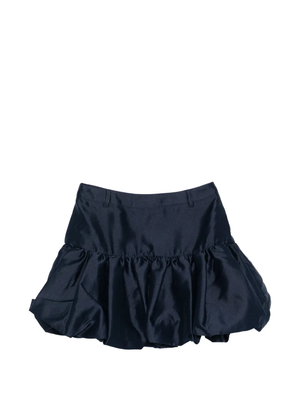Self-Portrait gathered mini skirt - Blu