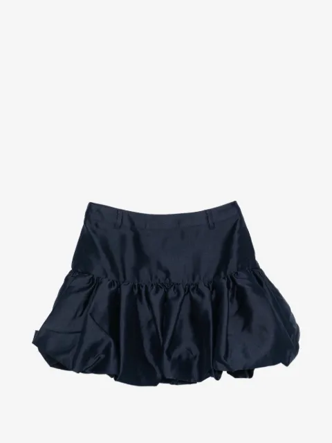 Self-Portrait gathered mini skirt