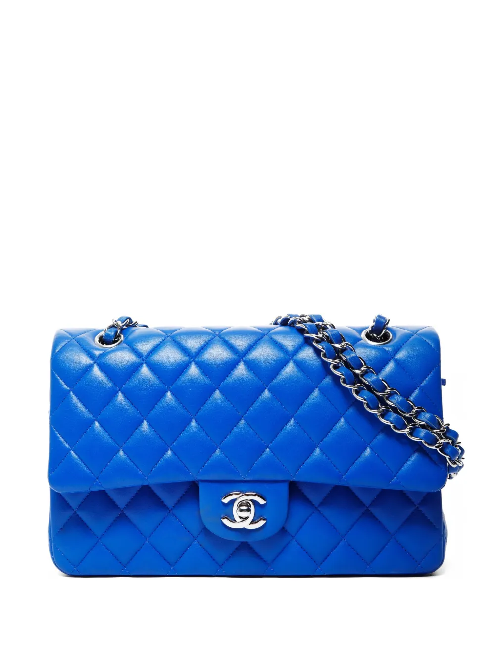 CHANEL Pre-Owned 2017-2018 mini Double Flap shoulder bag - Blu