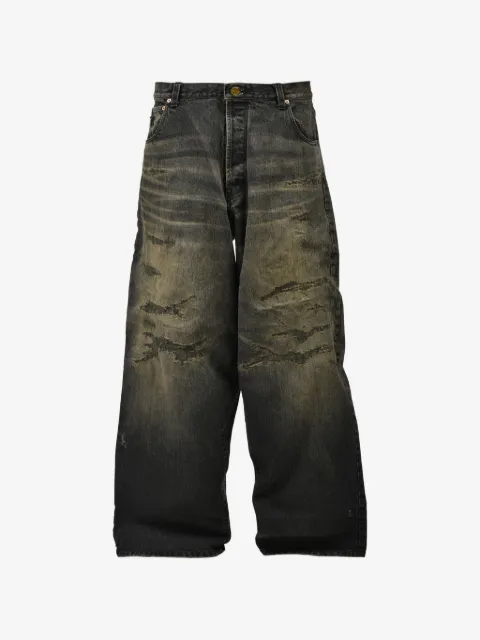 KAMIYA  distressed-effect jeans
