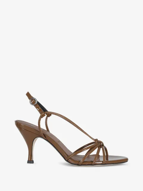Aeyde Solange strappy patent-finish sandals