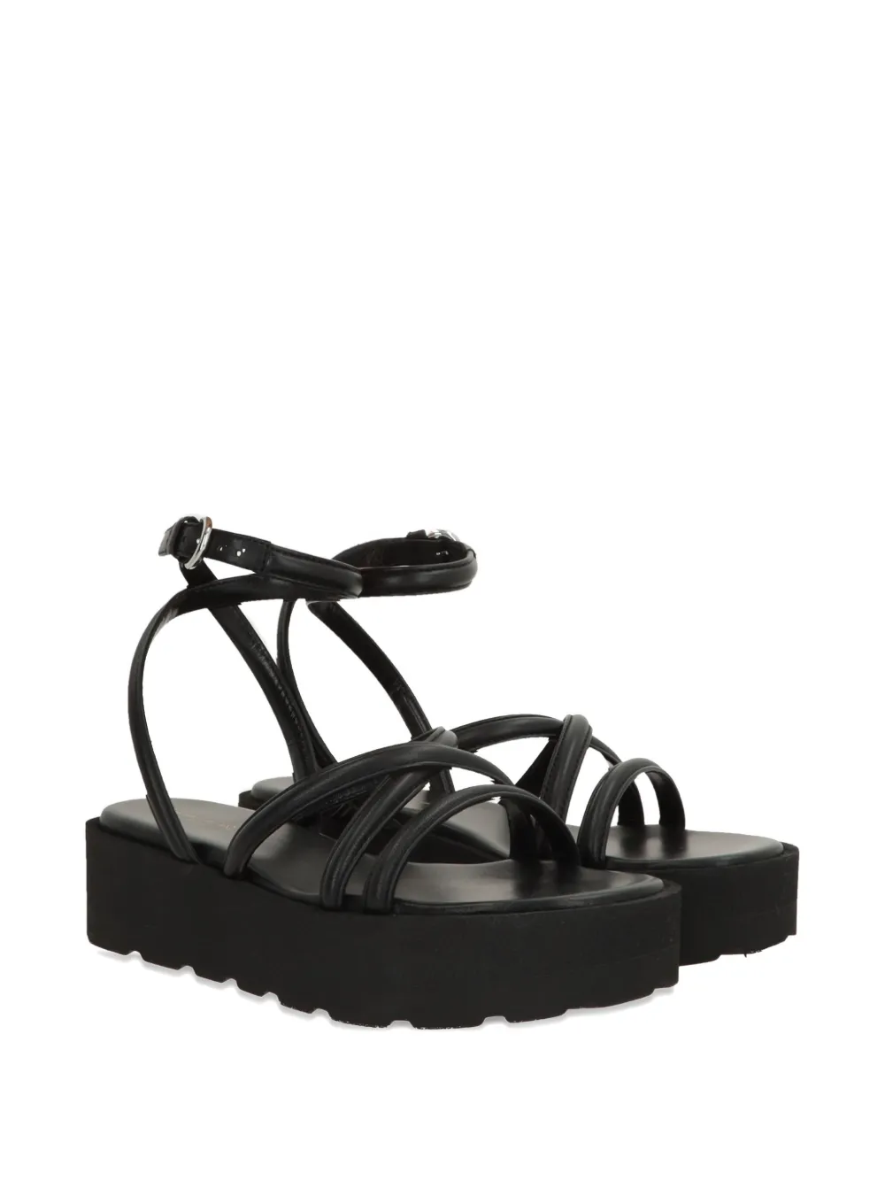 Gianvito Rossi Nadina sandalen met plateauzool Zwart