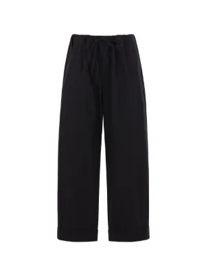 The Row Delano Drawstring Trousers | Black | FARFETCH