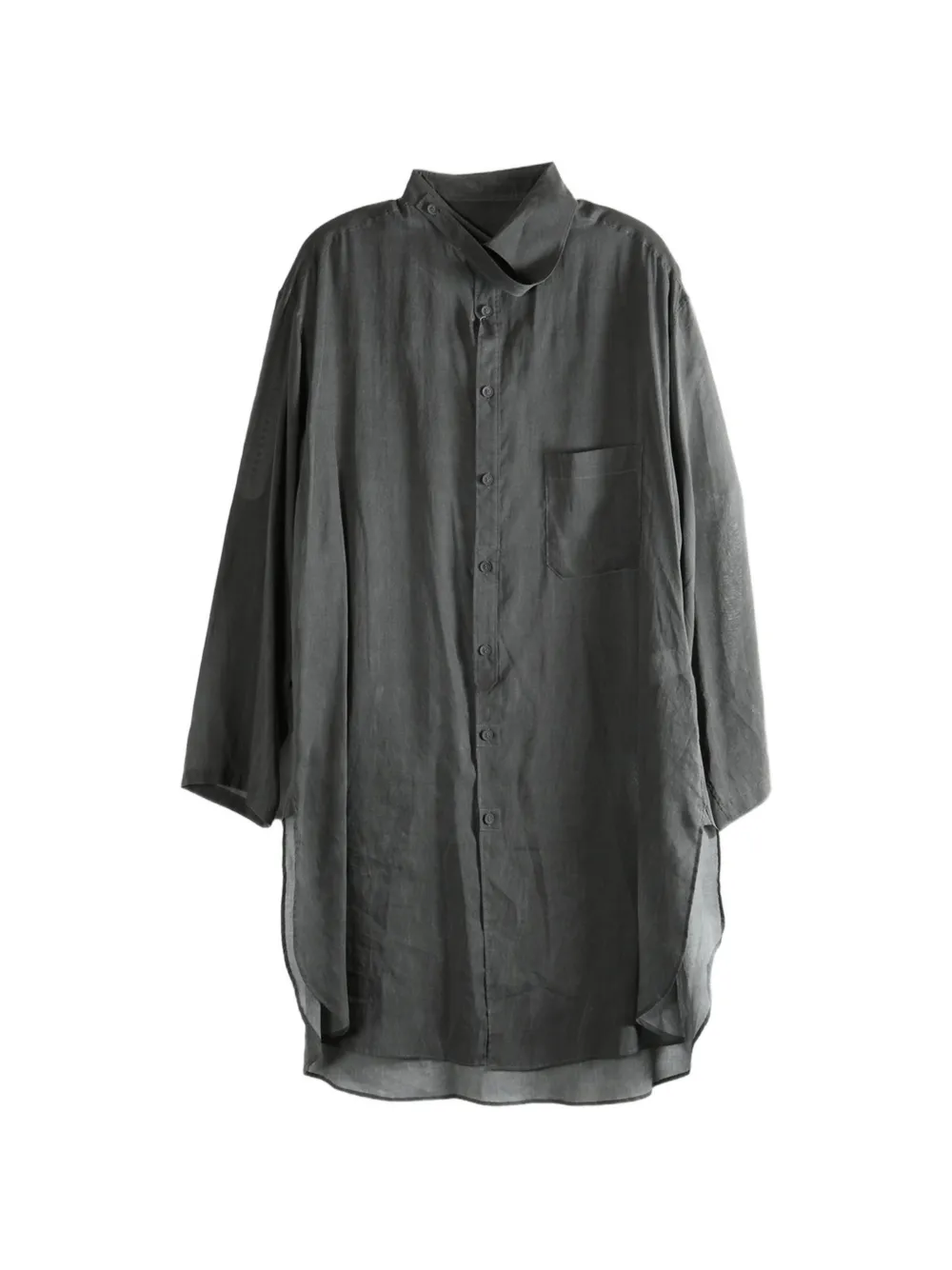 Yohji Yamamoto Camicia con taschino - Grigio
