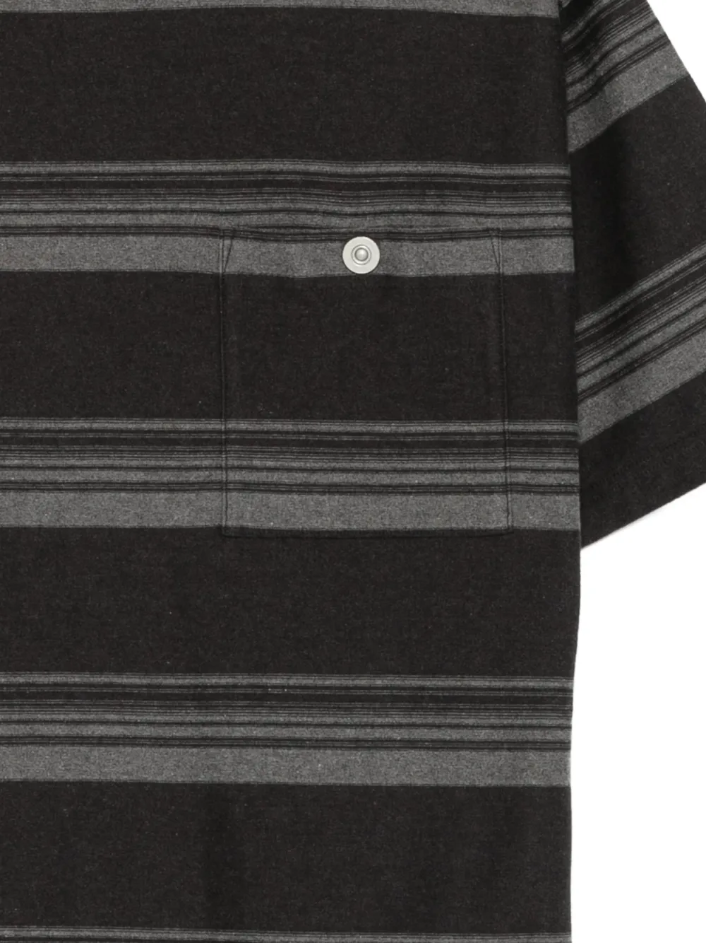Comme des Garçons Homme Gestreept T-shirt Zwart