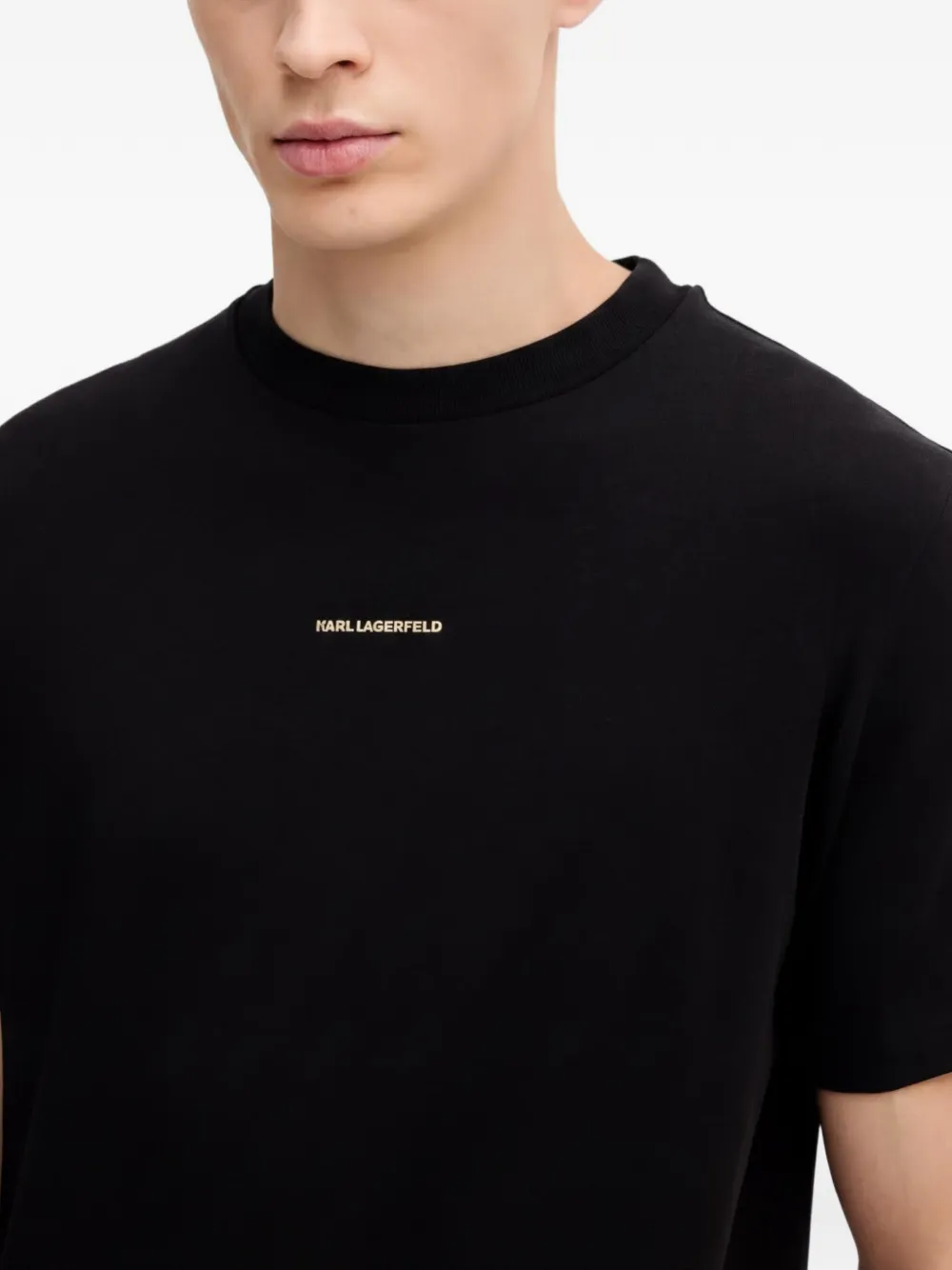 Karl Lagerfeld T-shirt met logoprint Zwart