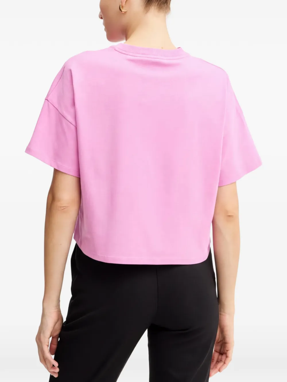 Karl Lagerfeld graphic-print T-shirt Roze