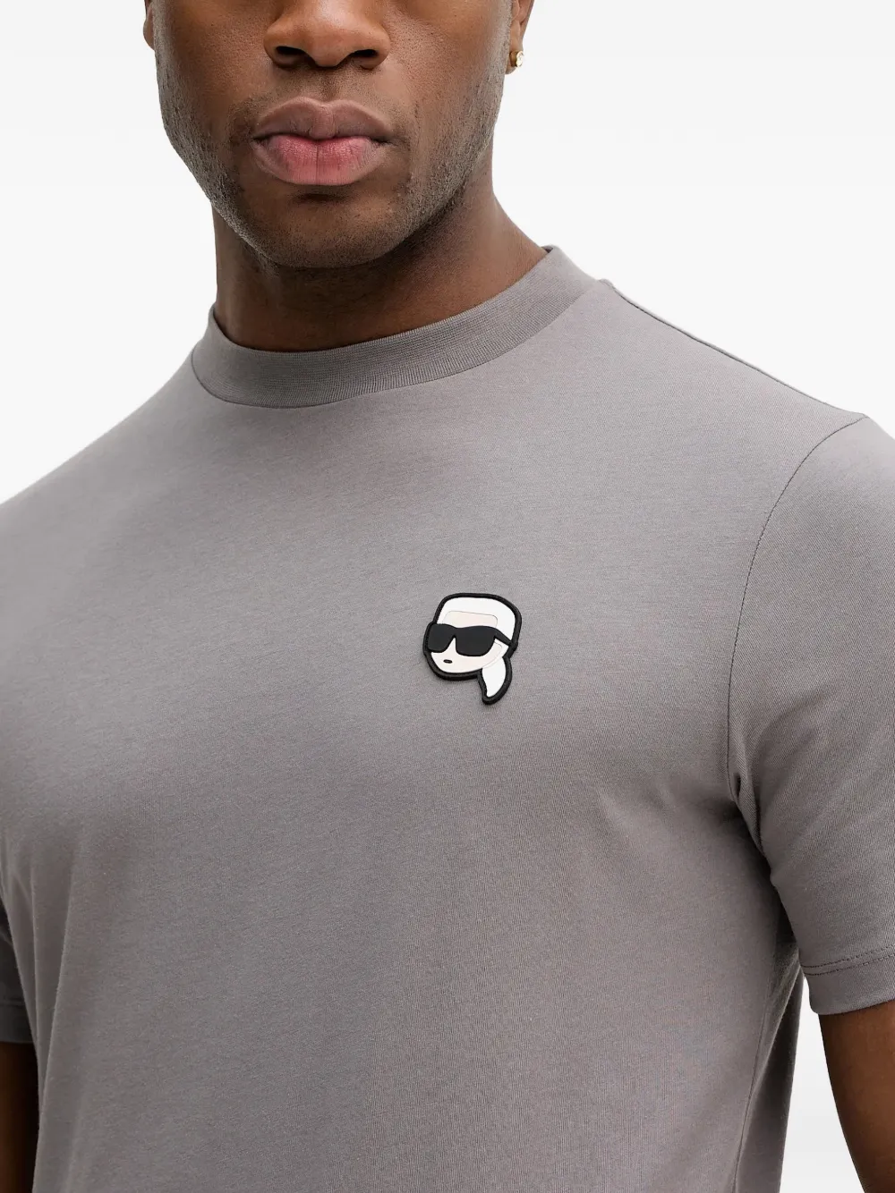 Karl Lagerfeld K Ikonik T-shirt met korte mouwen Grijs