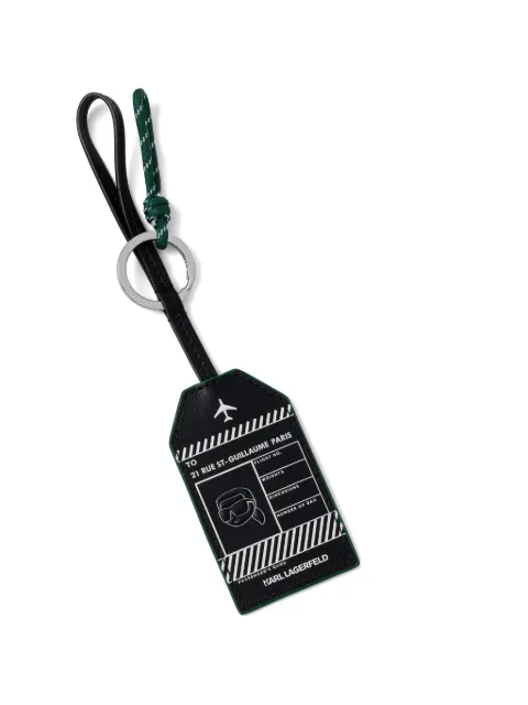 Karl Lagerfeld Ikon luggage tag keyring