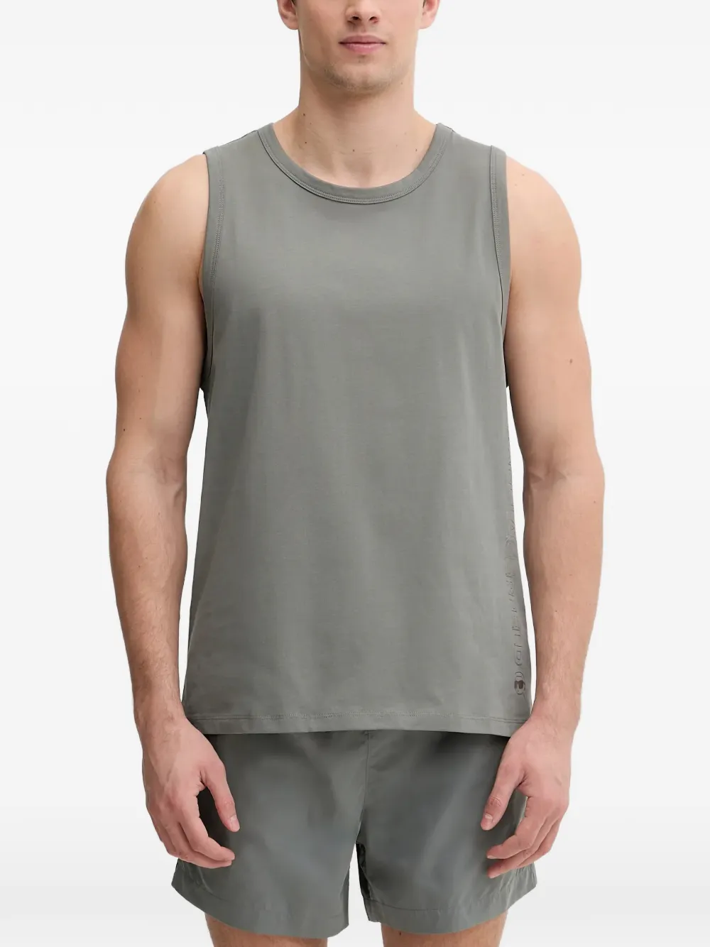 Karl Lagerfeld logo-lettering top - Grigio