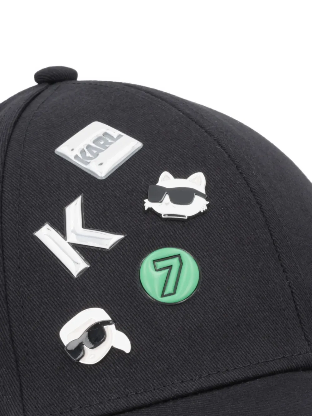 Karl Lagerfeld K Ikon honkbalpet Zwart