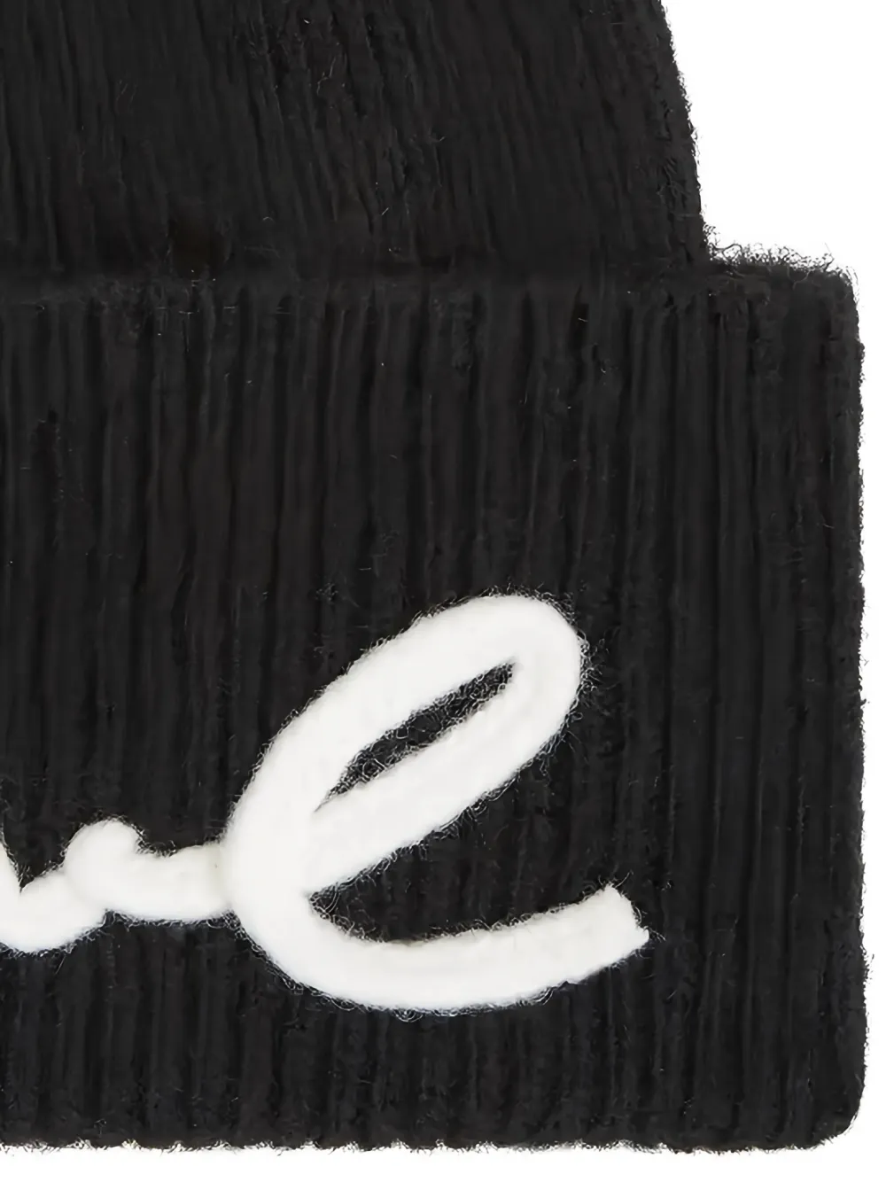 Karl Lagerfeld Vissershoed met logo Zwart
